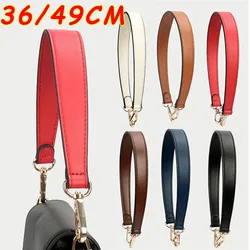 Hot Sale!PU Leather Bag Strap Handbags Handles For Handbag Short Bag Strap Purse Strap Golden Buckle Replacement Bag Belt Strap