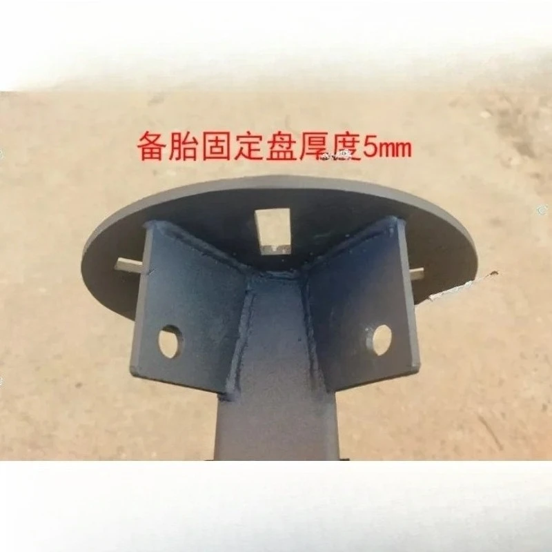 Universal Foldable Pull‑Out Spare Tire Rack Bracket, Hitch Mount 2