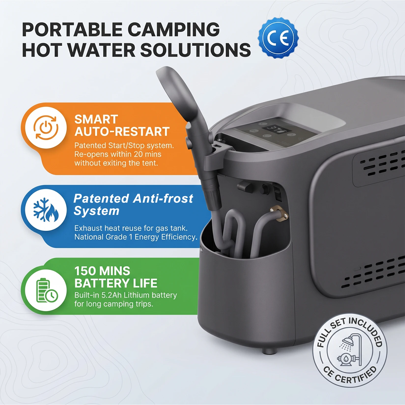 Автономный газовый водонагрева – обзор и цена Outdoor Hunting Heater