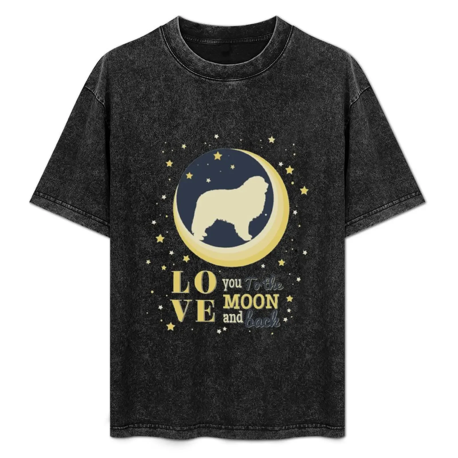 

Great Pyrenees Dog Love Moon and Back T-Shirt funny t shirts dark humor g man t shirts for men T-Shirt