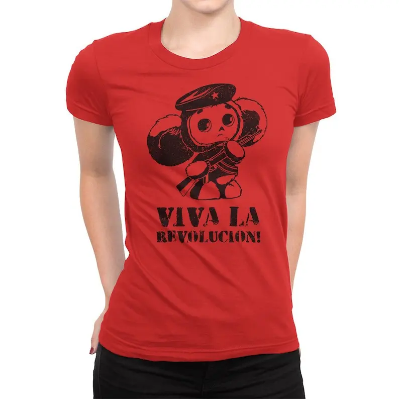 Viva La Revolucion Che Burashka T-Shirt  Cheburashka Che Guevara Shirt  Men's Women's Sizes (CHE-966111)