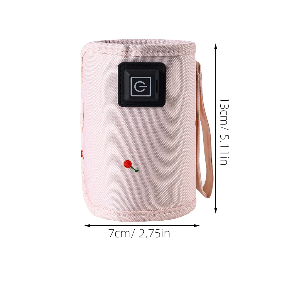 

900D Digital Printed Baby Bottle Warmer Cover Insulated Travel Nursing Bag ABS Material Universal Fit Portable