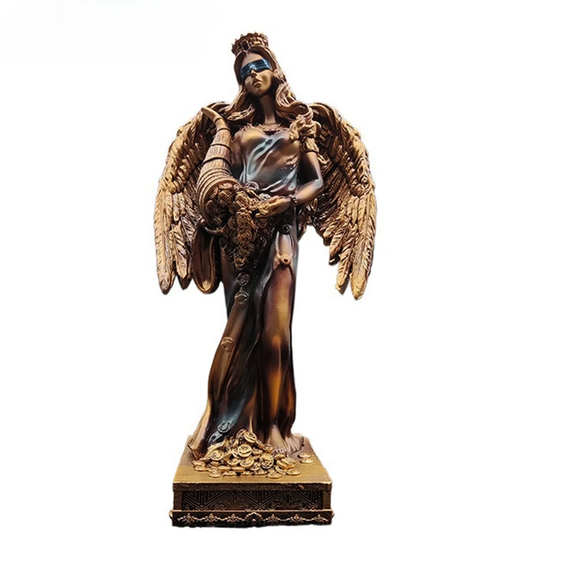 New Greek Goddess of Wealth Resin Craft Statue Gift Cashier Office Desktop Decoration Ornament Home