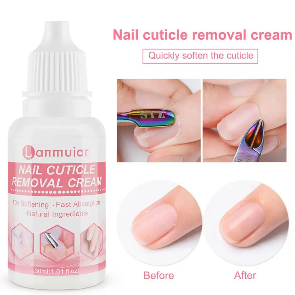 Creme de remoção de cutícula, ferramenta amaciante de pele morta para unhas, creme profissional de suavização de cutícula para unhas mais saudáveis, suave para unhas