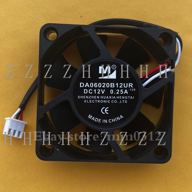 

Z New DA06020B12UR-120 6020 DC 12V 0.25A 6CM three wire cooling fan
