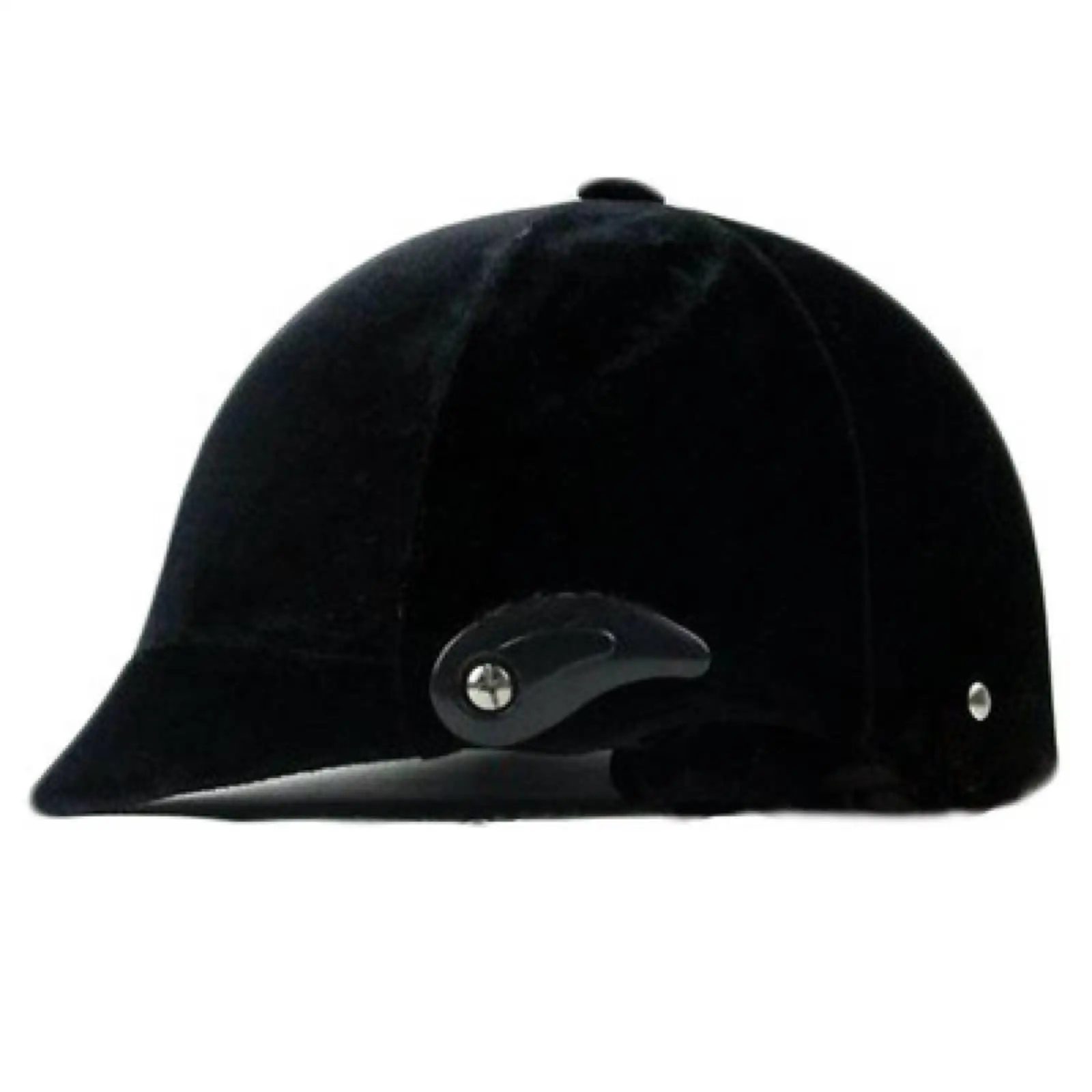 Horse Riding Helmet Velvet Finish Adjustable Safety Headgear for Equestrian Training Leisure Rides Comfort