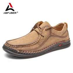 Hand-nähen Leder Schuhe Männer Casual Turnschuhe Comfty Fahren Schuh Atmungsaktive Leder Müßiggänger Männer Schuhe Design Mokassins