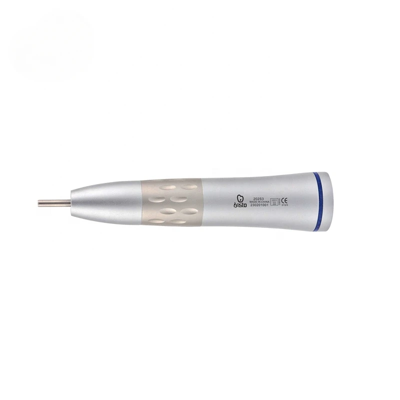 den tal 1:1 Internal Spray Straight Handpiece Stainless Steel Low Speed Contra Angle E-Type Connector with Anti-slip Design