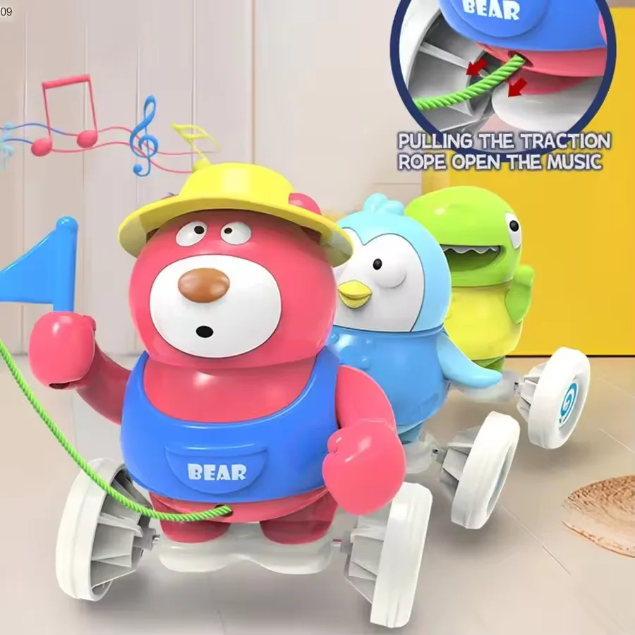 Baby Electric Musical Crawling Toy Infant Learn To Crawl Walking Animal Toy Early Educational Birthday Christmas Gift