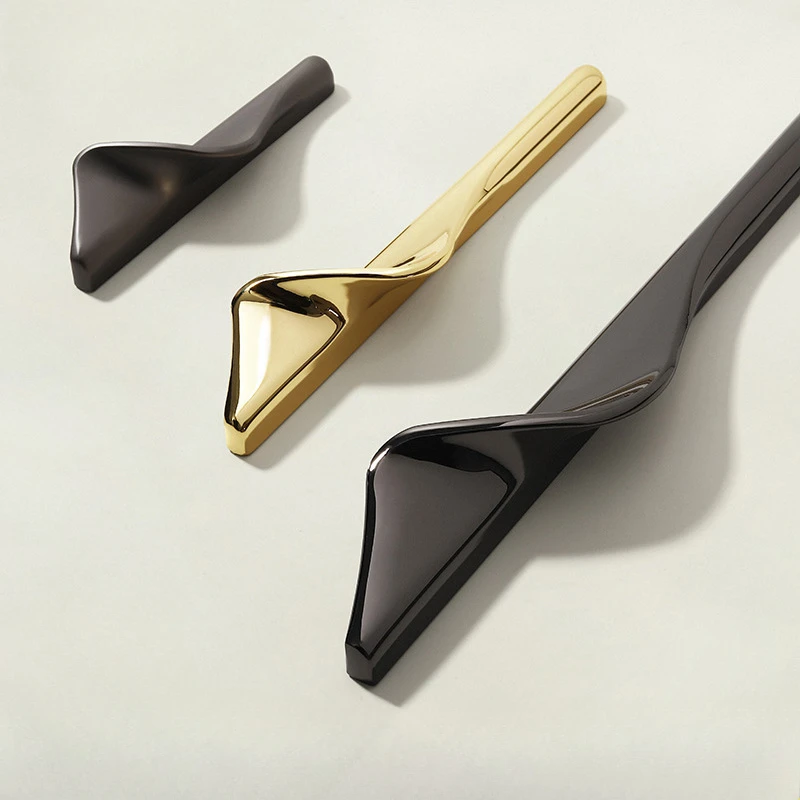 S-shaped Personality Art Wardrobe Door Handles Cabinet Drawer Handles Modern Simple Bookcase Dresser Kitchen Cabinet Pulls