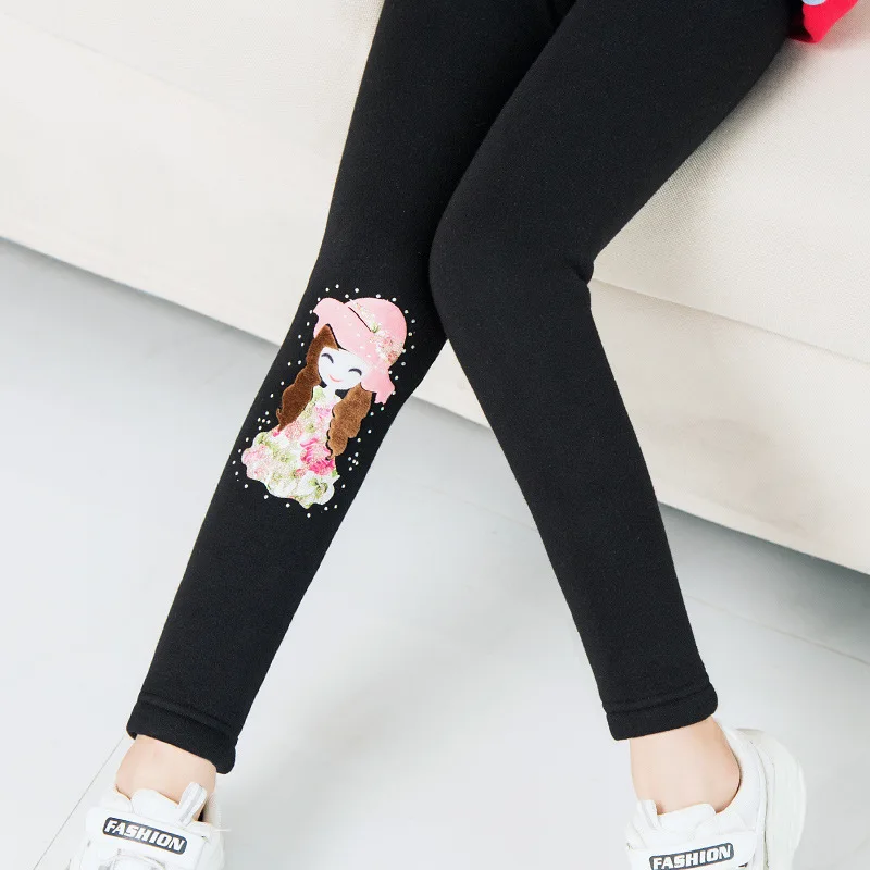 Children Winter Very Thick Pants Girls Boys Fleece Lined Trousers Warm Kids Clothes Cotton Fleece Long Pants Kids Sport Pants