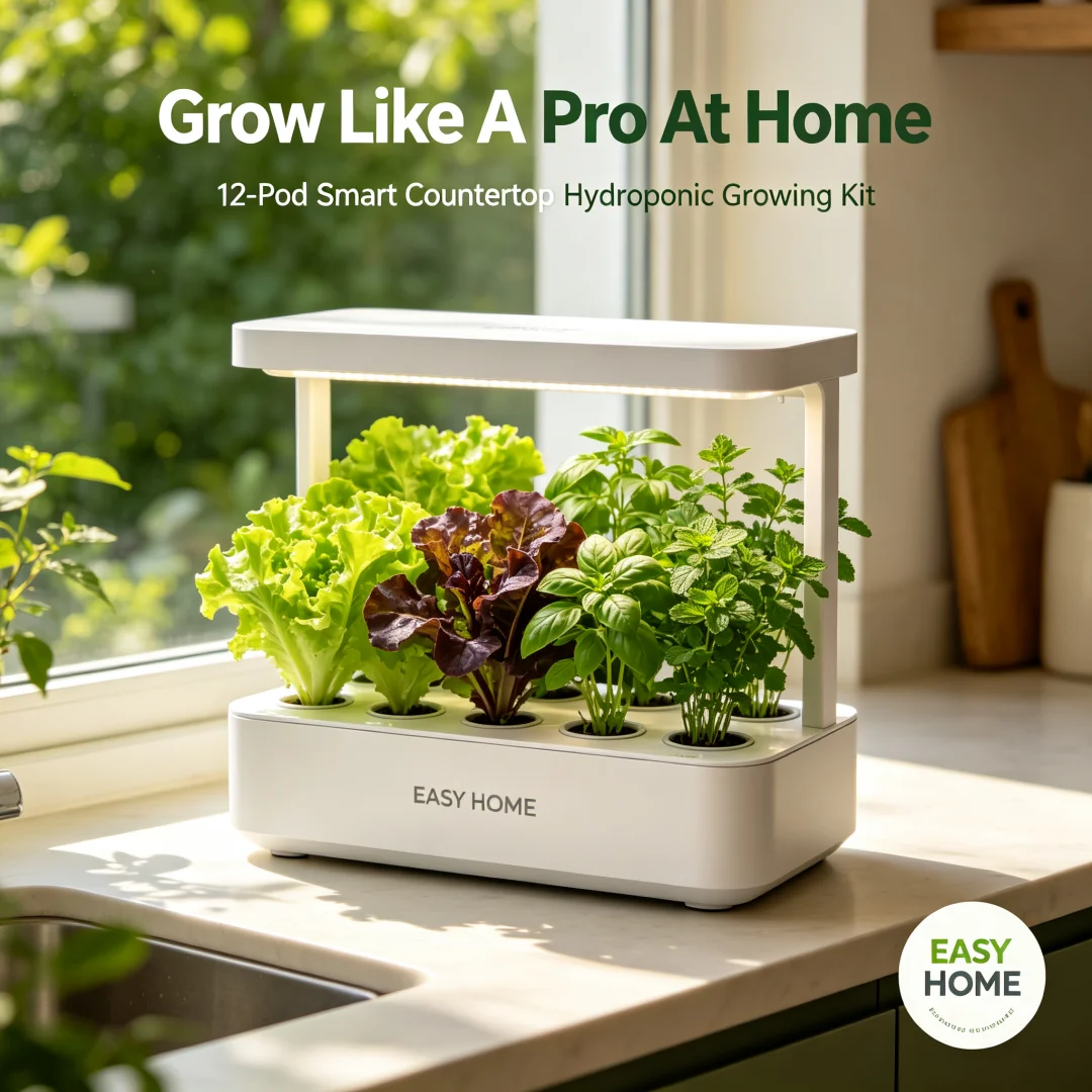 Smart Countertop Hydroponic Growing Kit Indoor Home Gardening Soilless Culture Plant Growing Box