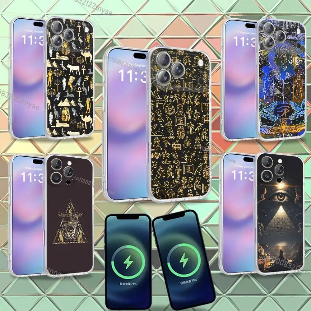 

Ancient Egyptian Art Phone Case For iPhone 16,14,11,17,13,15,12,Air,Plus,Pro,Max,E,Mini Frosted for MagSafe Magnetic