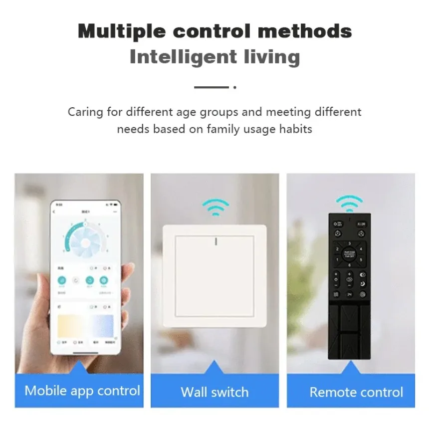 Smart Silent LED Ceiling Fan Light Living Room Bedroom Electric Fan 6-speed Remote Control APP Dimming Fan Lamp Home Decor Ligh