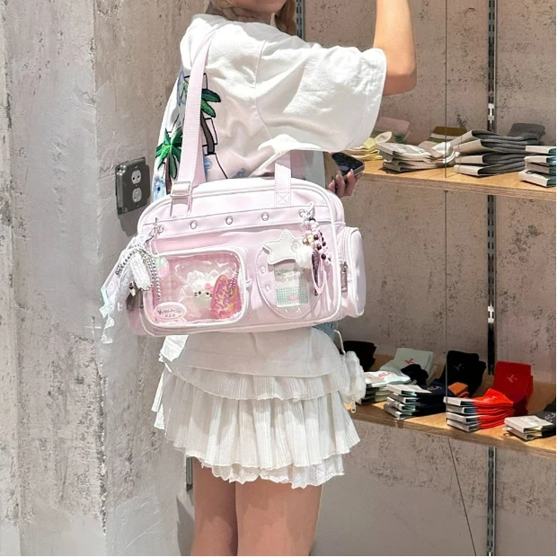 

New Girls Y2K Sweet and Cute Ulzzang Ita Bag Dolls Bag Comic Exhibition Star Chasing Exquisite Portable Harajuku Shoulder Bag