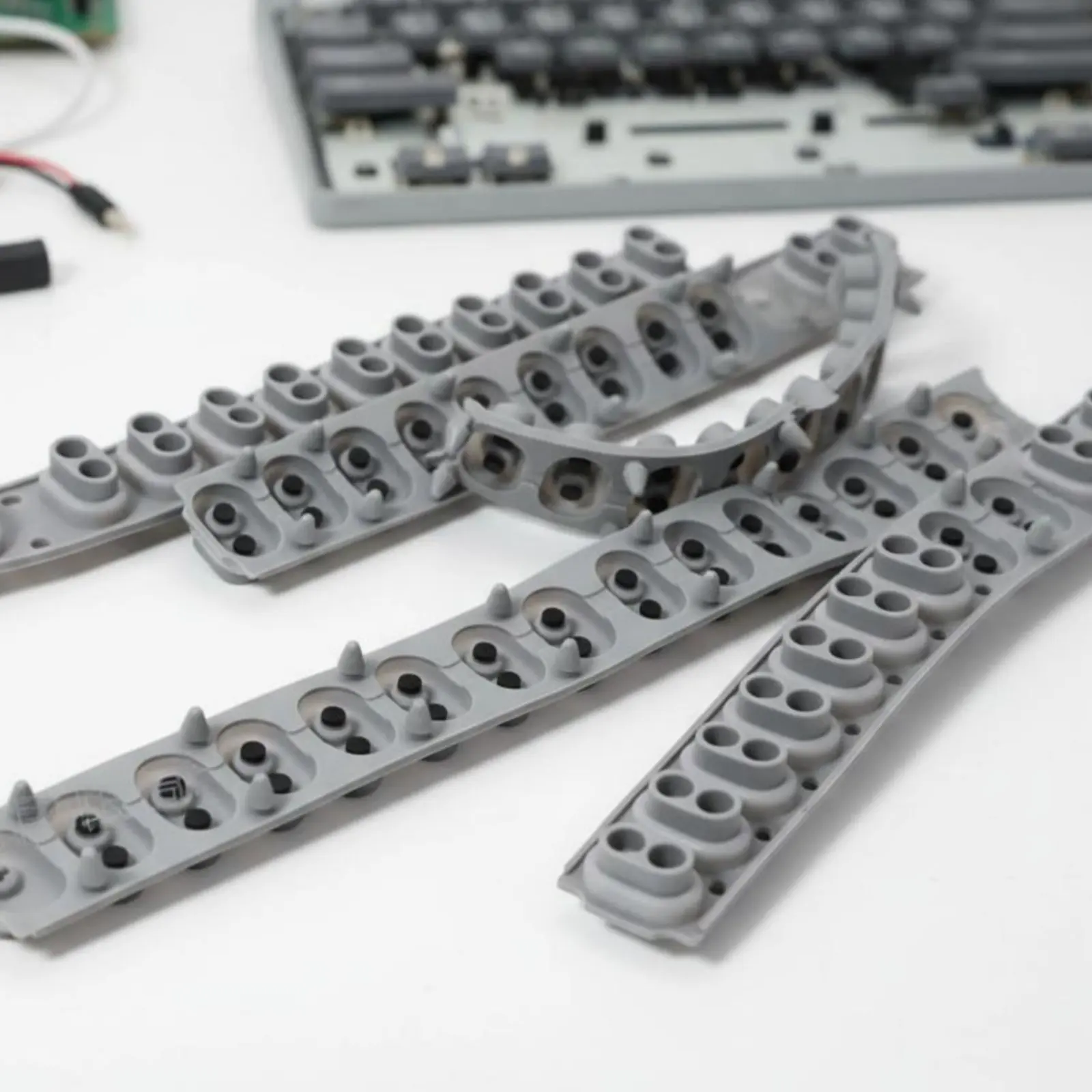 Conductive Rubber Key Contact Low Impedance Silicone Key Contact Strip Musical Instrument Part Long-Lasting for Musicians view 5