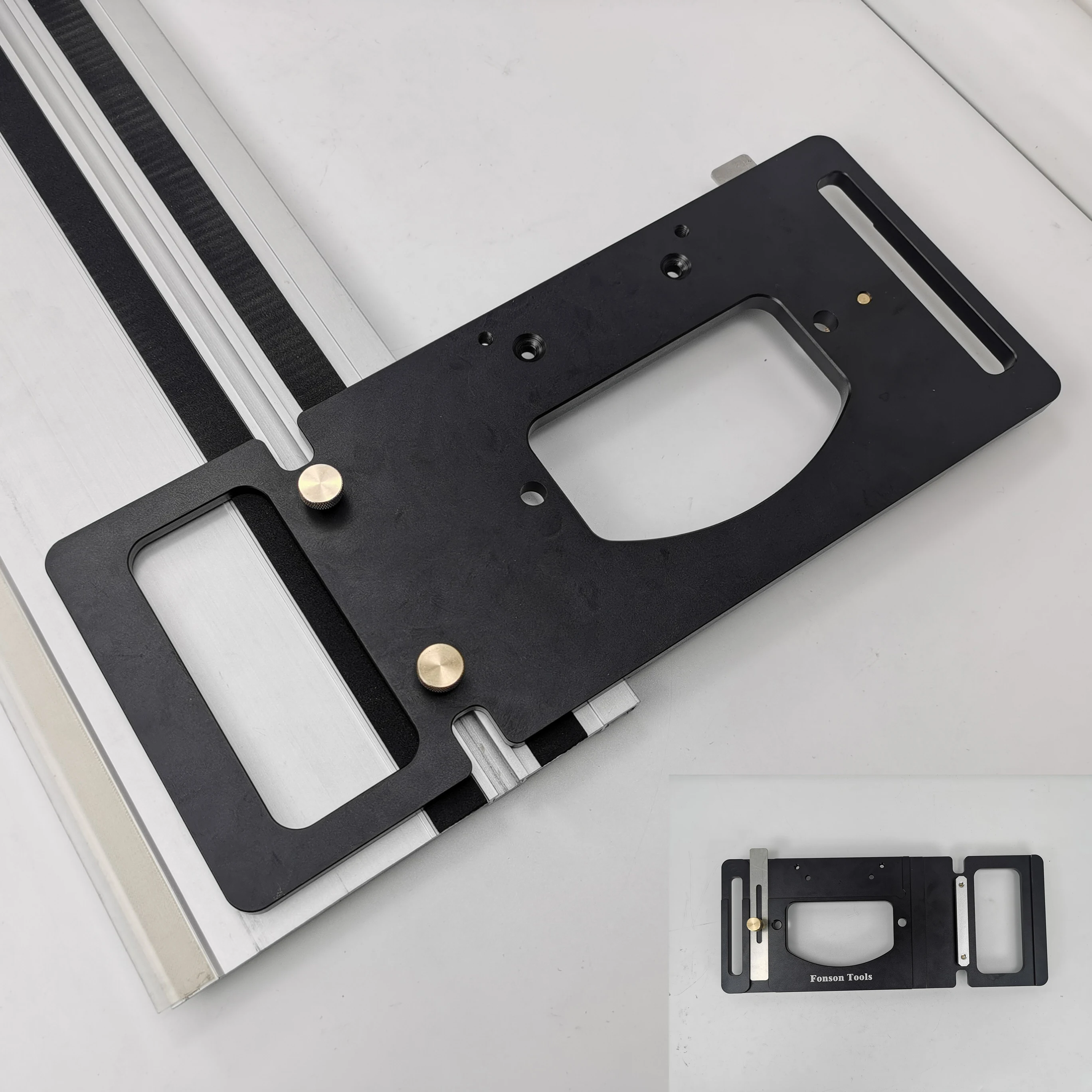 90° Angle Stop ,Woodworking Track Saw Square Guide Rail Clamp  for Festool and Makita Rails Right Angle Positioning Plate