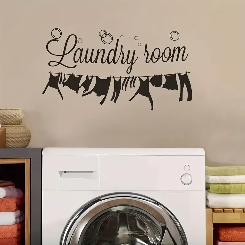 [Durable Build] Classic Laundry Room Wall Decal - 