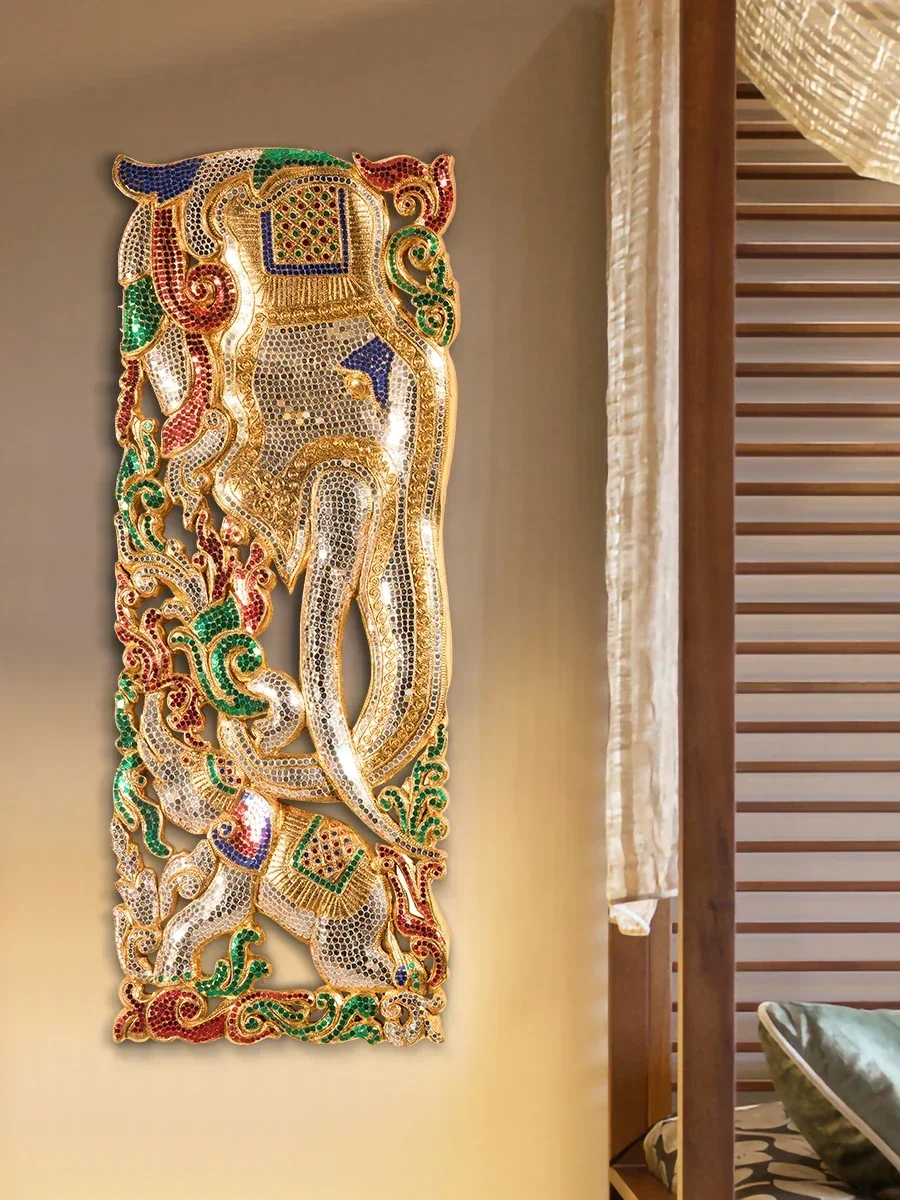 Y1 Decorations Living Room Background Wall Pendant Southeast Asian Style Thai Style Massage Room Hallway Decorations