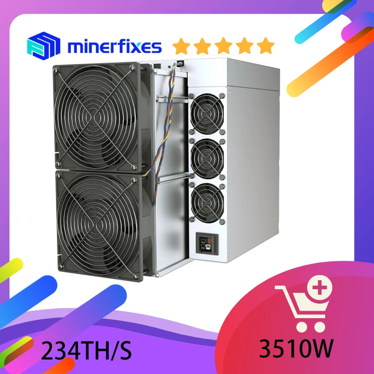 Minero de Bitcoin S21 Pro Antminer BTC BCH 234T Hashrate 3510W Power Air Cooling Bitmain Asic, nuevo