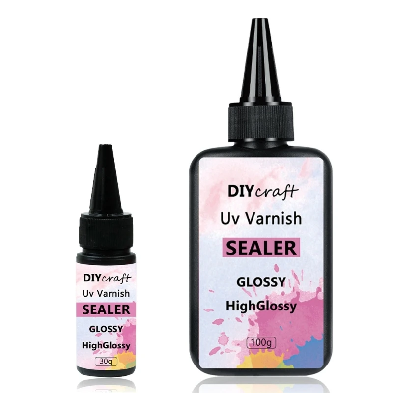 Quick Drying UV Sealant Gel Transparent Protective Coating for Wood and Jewelry Art Accessories UV Protections Gel Y08E