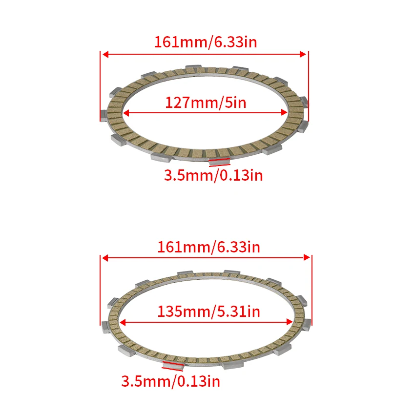 Motorcycle Clutch Disc Friction Kit Discs For Suzuki DL1000 DL1050 V-Strom 1000 1050 VL1500 BT VZ1500 Boulevard C90 T M90 BOSS view 5