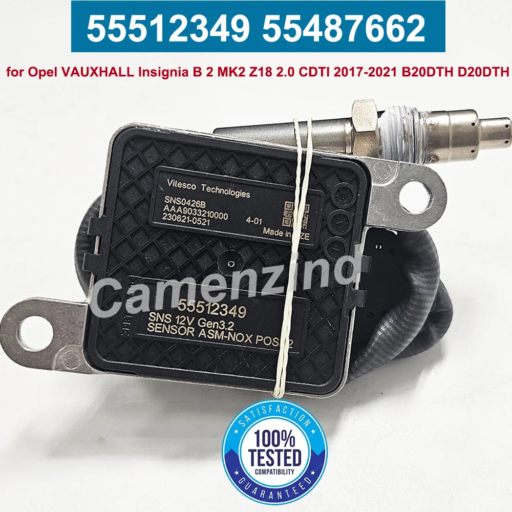 

55512349 Lambda Probe NOX Sensor 55487662 for Opel VAUXHALL Insignia B 2 MK2 Z18 2.0 CDTI 2017 2018 2019 2020 2021