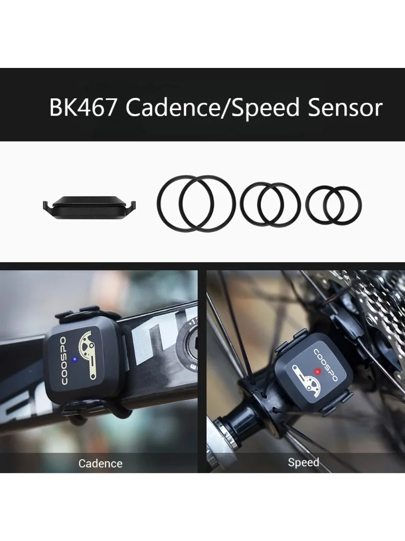AliExpress NONE COOSPO BK467 Cadence and Speed Sensor Dual Mode Rpm Monitor Bluetooth 4.0 ANT Road Bike For Wahoo Garmin Bike Computer