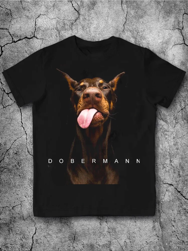 Retro pattern printed casual round-neck short-sleeved T-shirt