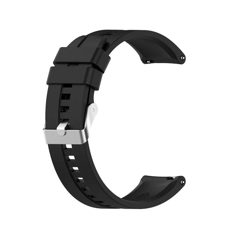 

20mm Silicone Watchband Replacement Watch Strap for Huami Amazfit GTS 2e/GTS 2/GTS 2 Mini - Black