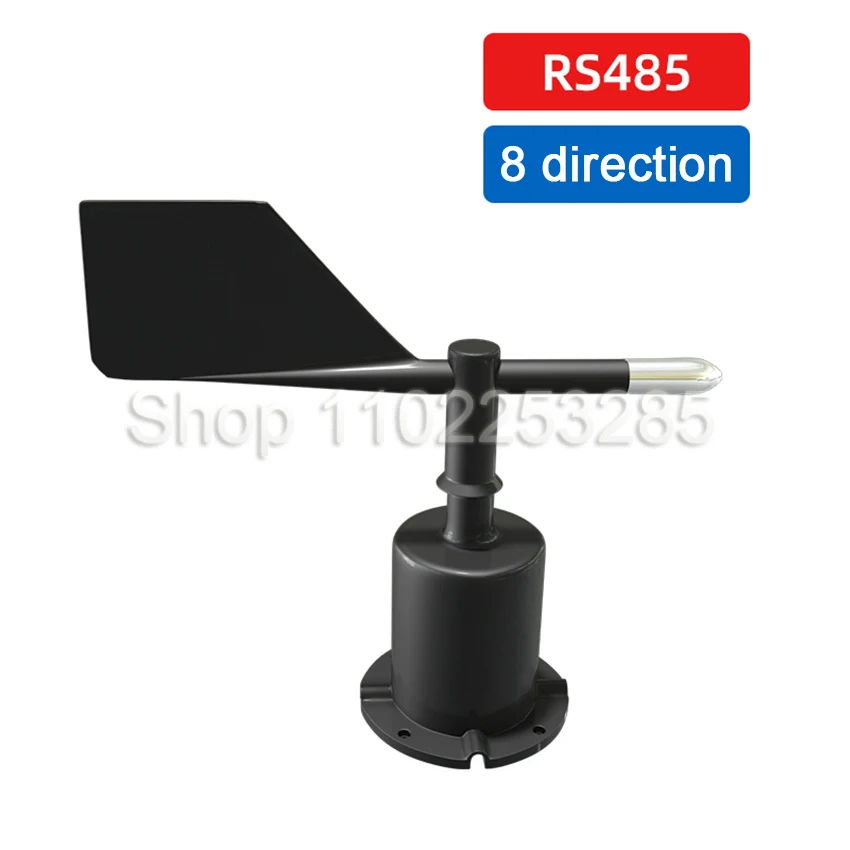 4-20MA 0-2V 0-5V 0-10V Saída RS485 Direção do vento 8 direções Sensor de direção do vento de policarbonato