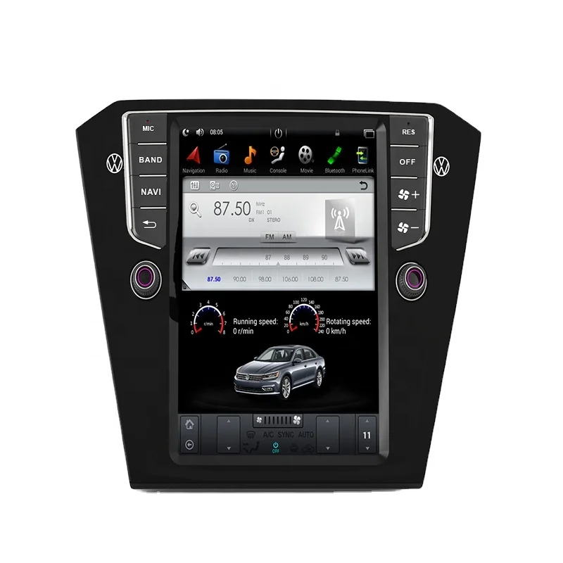 Altavoz Bluetooth para coche Vw Passat B8 10,4, pantalla grande de navegación GPS, 2015 pulgadas, Android, venta al por mayor