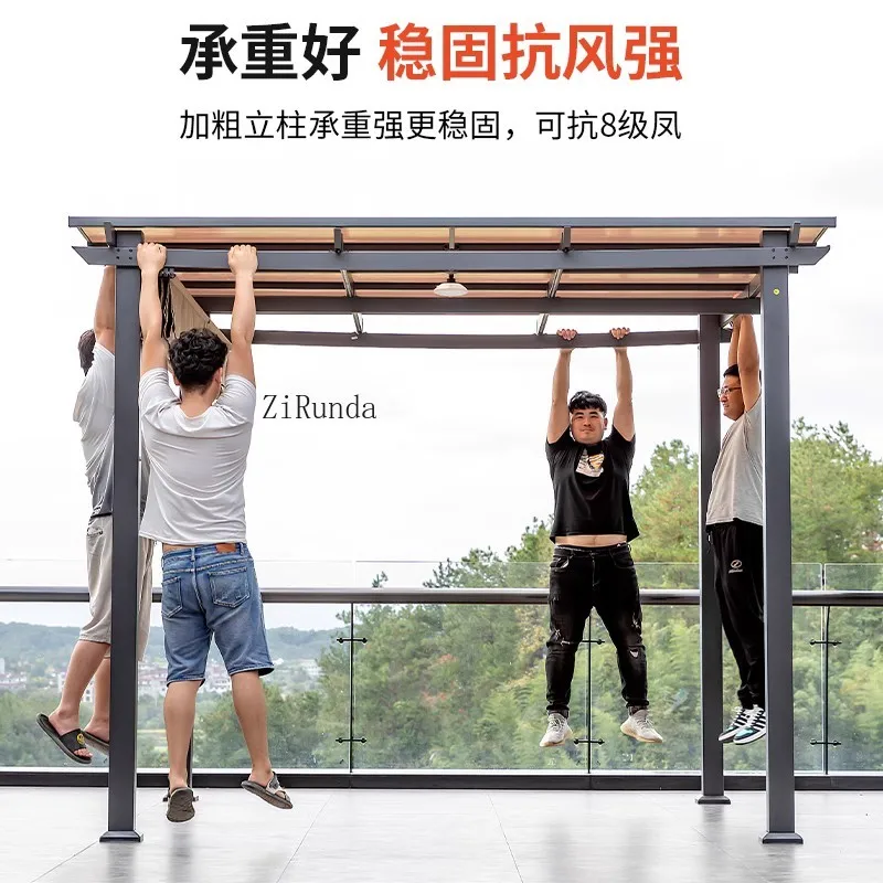 야외 알루미늄 합금 포도 격자 안뜰 파빌리온 빌라 간단한 테라스 지붕 정원