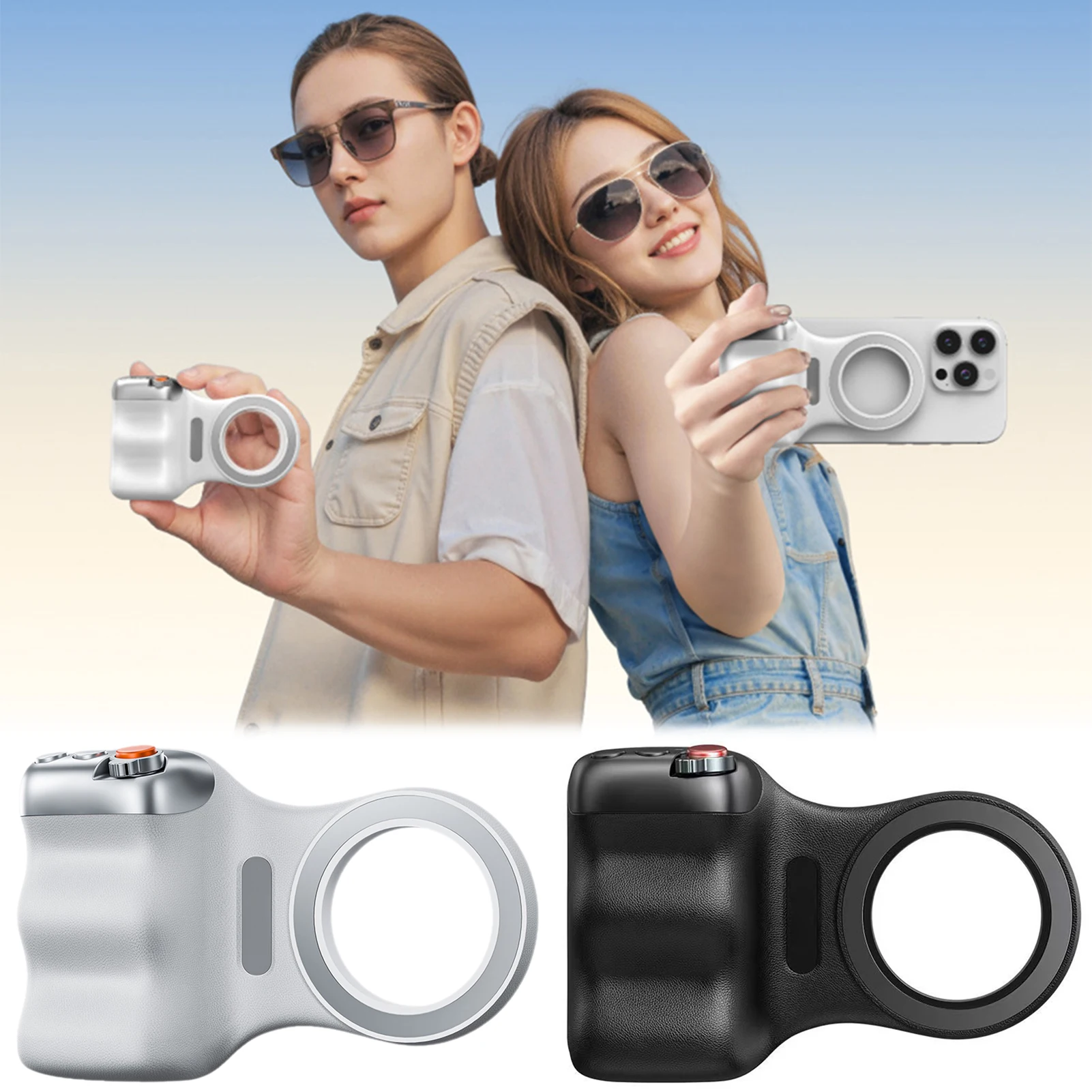 

Магнитная ручка для камеры с дистанционным затвором, заполняющим светом, универсальная ручка с дистанционным управлением для телефонов iPhone Android