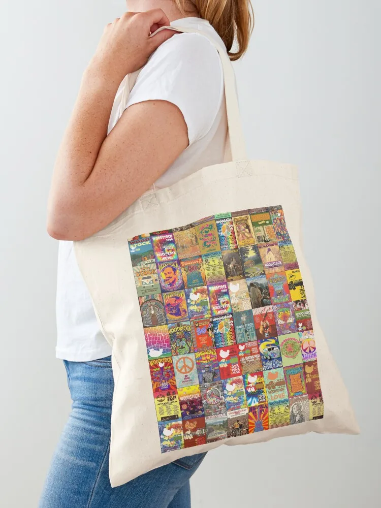 

Woodstock Tote Bag reusable shopping bag tote bags men shopping trolley bag shopper women