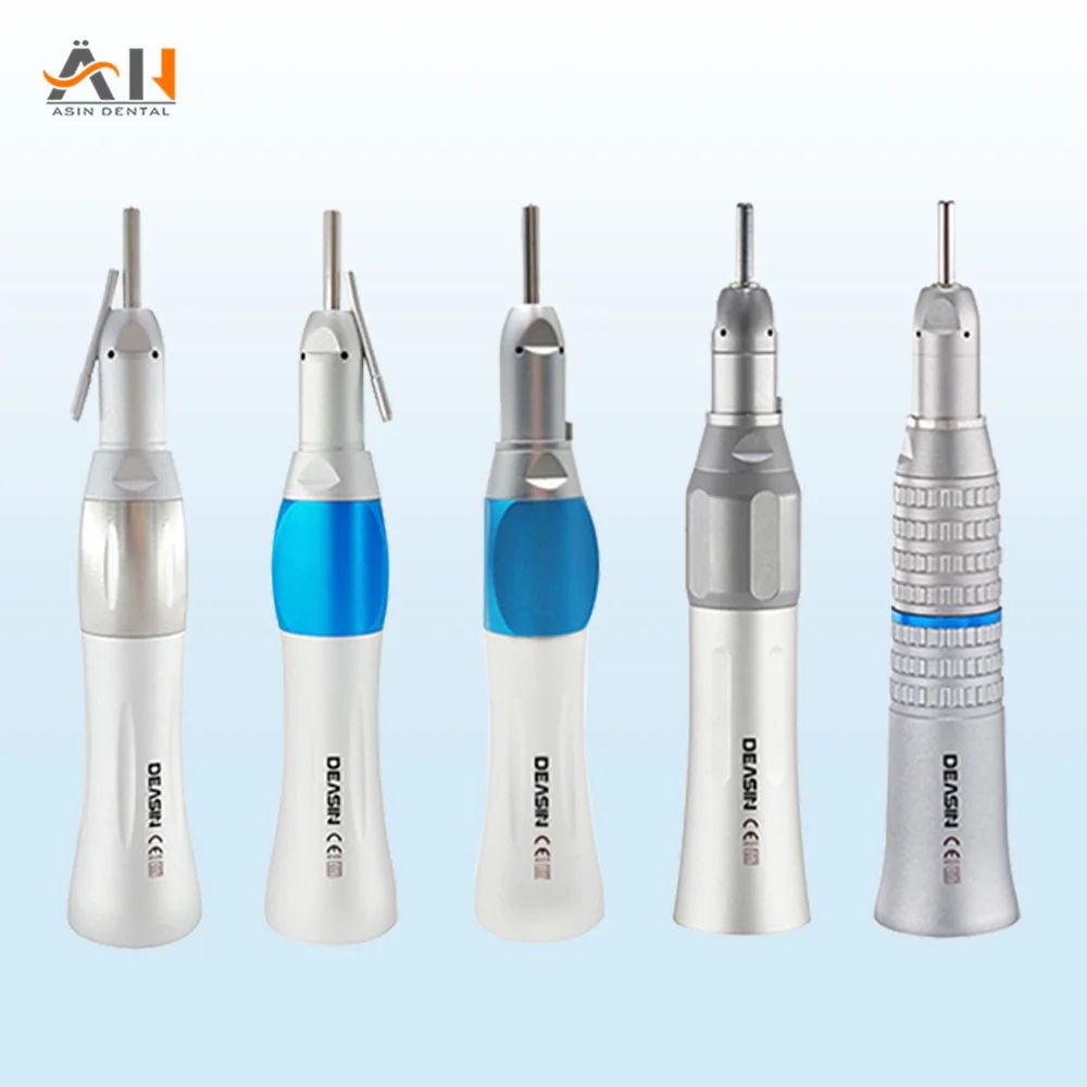 

Dental Blue Ring LED E-type External Water Spray E-type traight Handpiece Nose Cone Ratio 1:1 Dentistry Polishing Tools