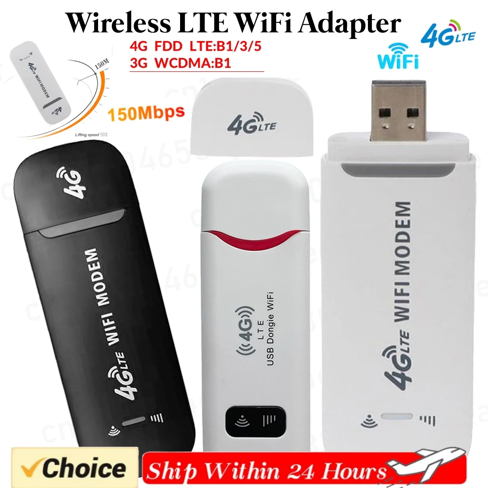 

Портативный беспроводной Wi-Fi-маршрутизатор 4G LTE, 150 Мбит/с, USB-модем, ключ, мобильная широкополосная точка доступа со слотом для SIM-карты для домашнего офиса