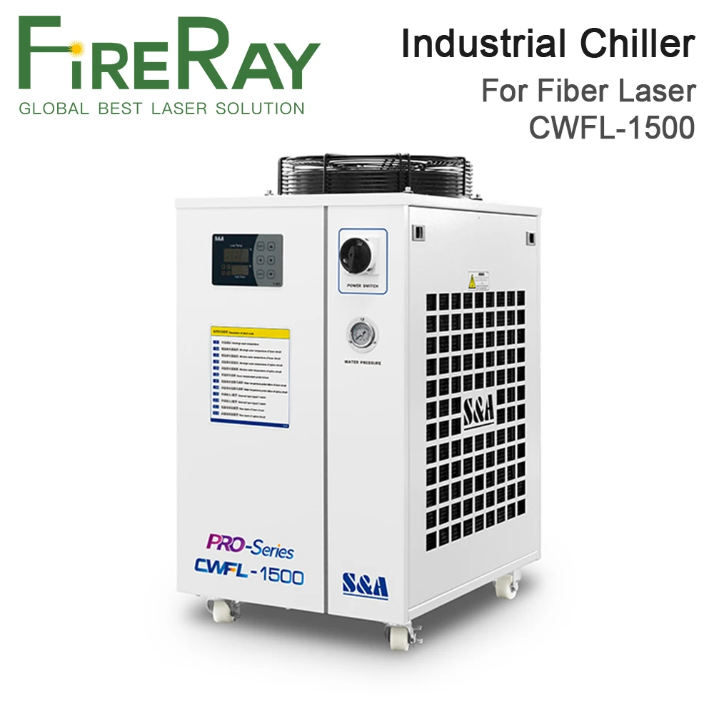 

Промышленный Воздушный водяной охладитель FireRay S & A CWFL-1500AN & 1500BN для волоконно-лазерной гравировальной машины