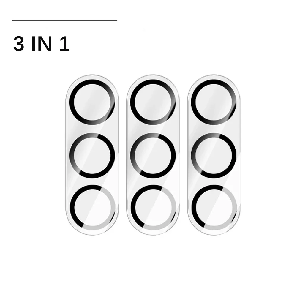 3 Pack 9H Tempered Glass Lens Protector for Samsung S23 S24 FE A14 A34 A54 A15 A35 A55 A16 A36 A56 HD Protective Film