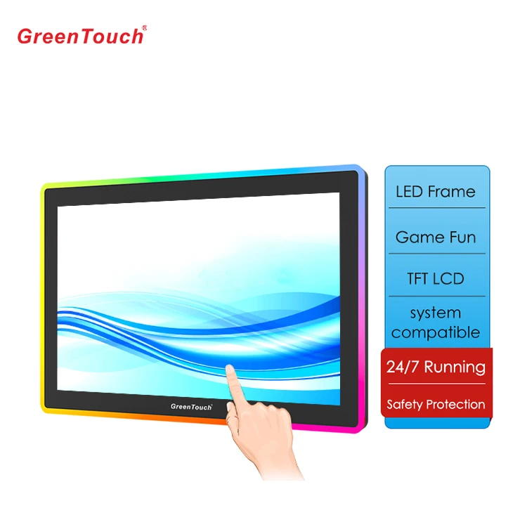 High Sensitive 21.5 Inch LCD Horse Racing Touch Display For Table Game Touch Monitor