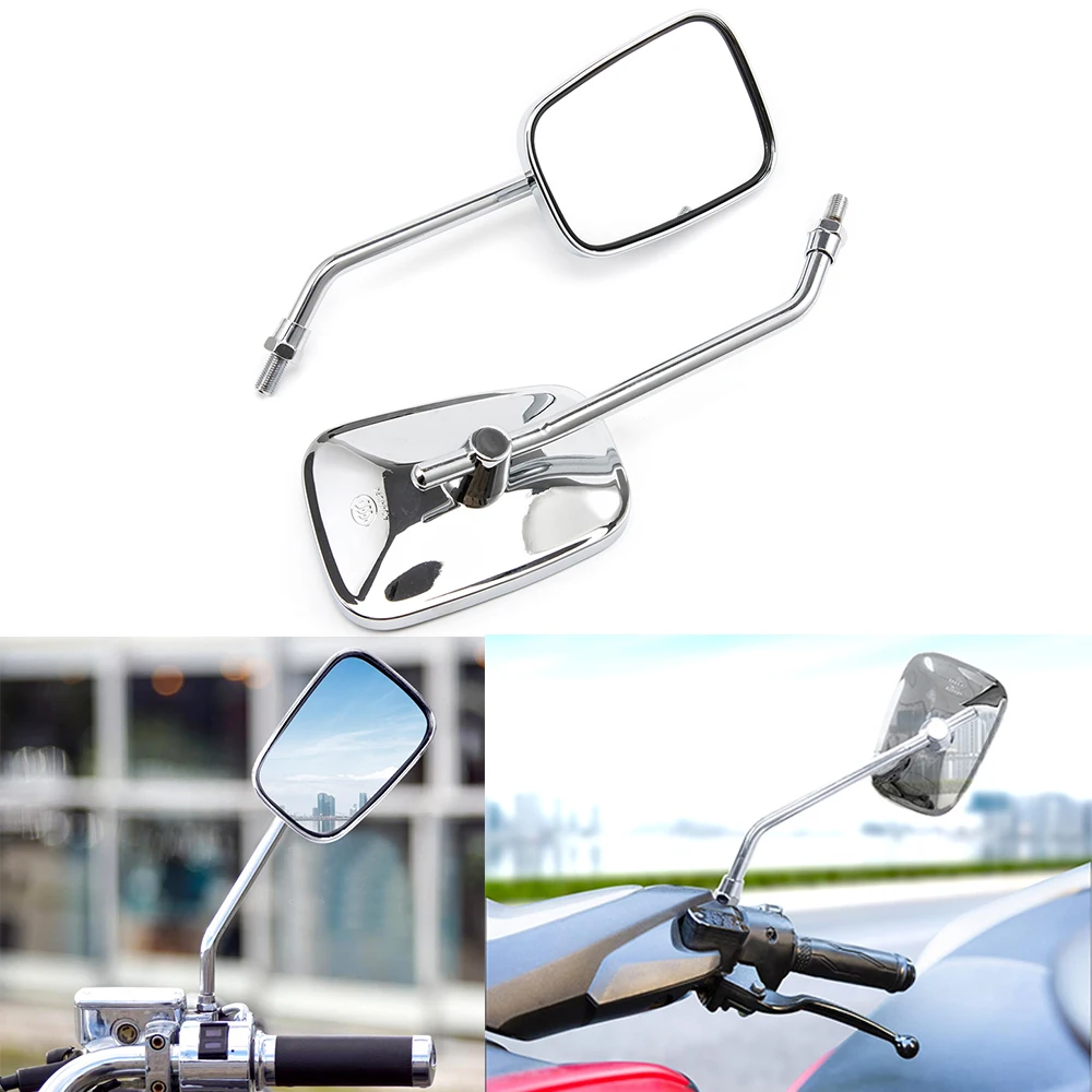 

DUILU Universal 10mm Rearview Mirrors Motorcycle Motocross Scooter E-bike Racing Motorbike Side Mirror Rear View Accessories