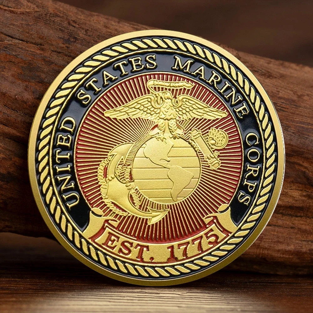 U.S. Military Semper Fidelis Souvenir Coins Marine Corps Commemorative Coin Forever Faithful Medal