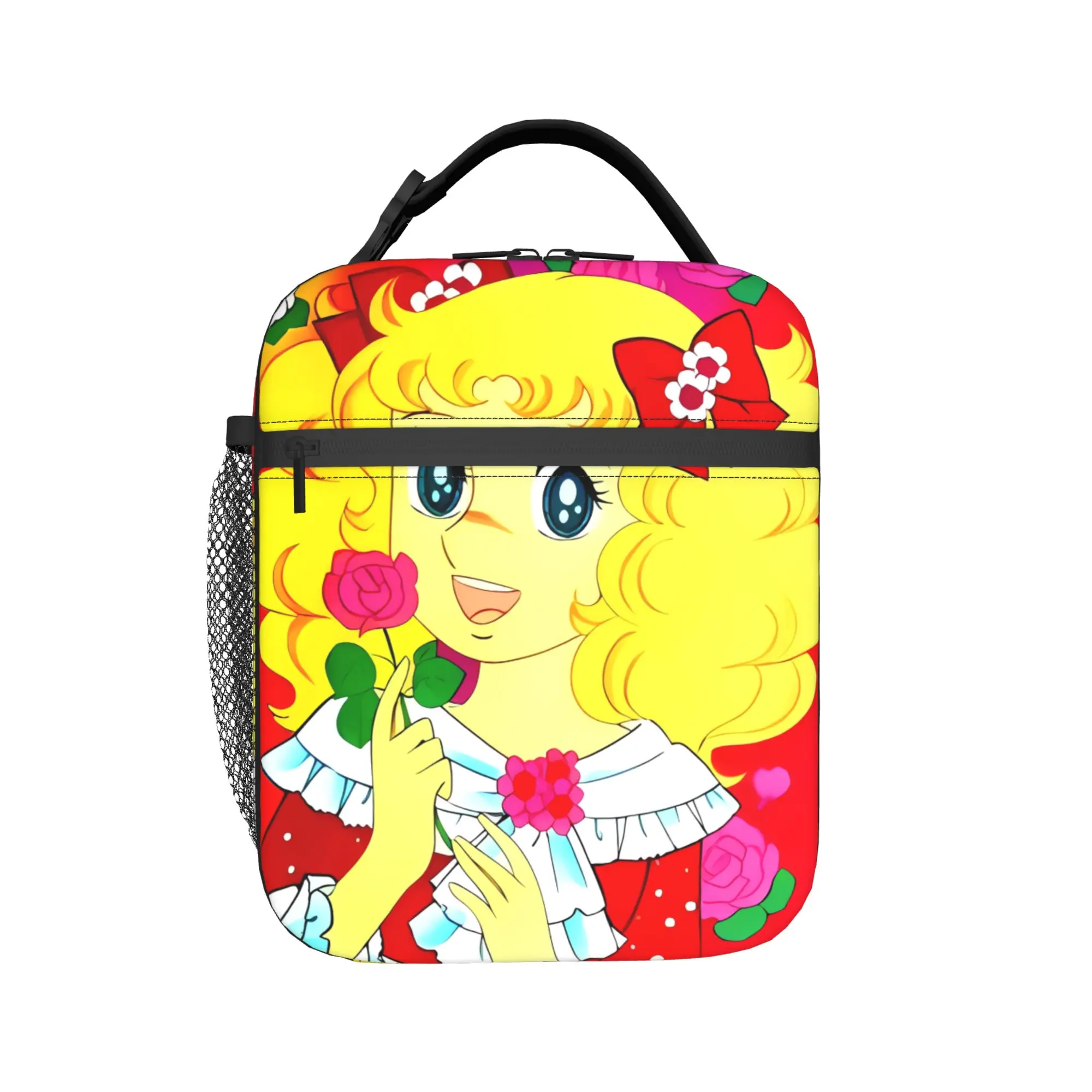 CANDY candy Girl Anime Lunch Bag For Girls  School Custom Lunch Box Casual Oxford Tote Food Bags