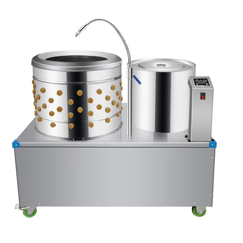 

Electric Chicken Plucker Machine for Chickens, Ducks, Geese and Pigeons Chicken Plucker with Dunking Pot