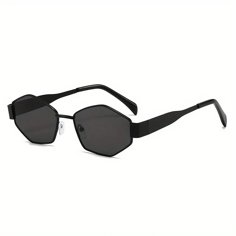 Unisex polygonal fashion glasses suitable for outdoor and daily wear, adjustable design trendy glasses image 3