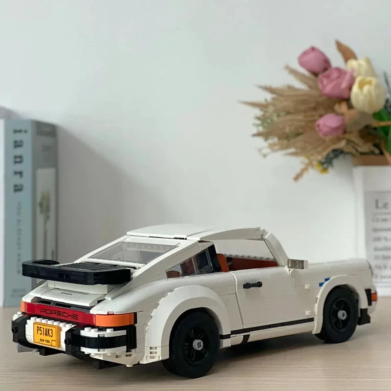 1458 pièces nouveau supercar blanc super voiture de course technologie d'adaptation modèle d'assemblage blocs de construction jouets pour enfants cadeaux d'anniversaire