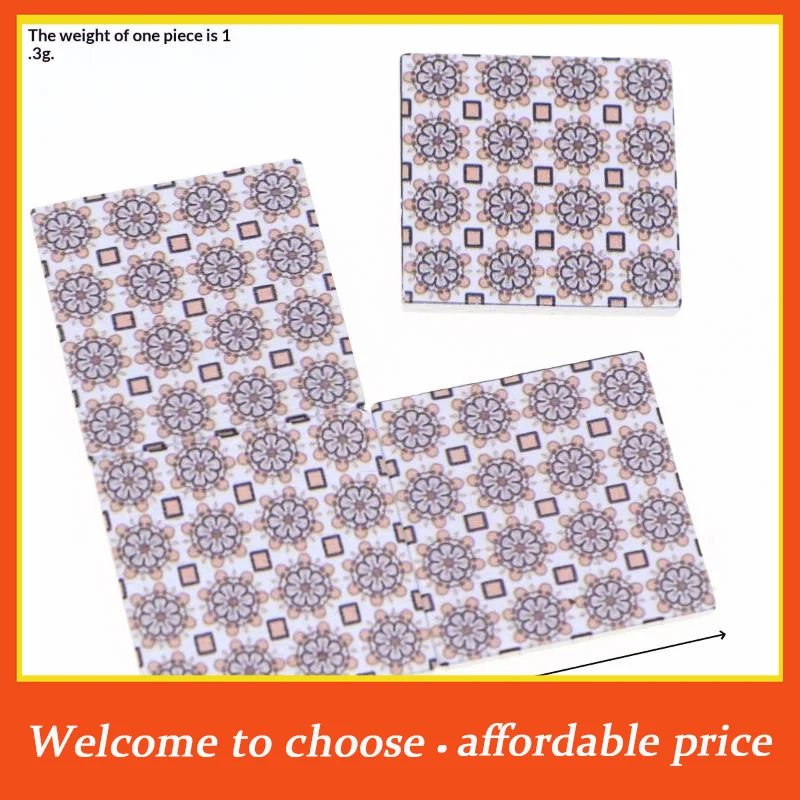 Lot de 9 mini-planchers en bois double face de 30*30mm pour maison de poupée, accessoires de mobilier pour cuisine et salon