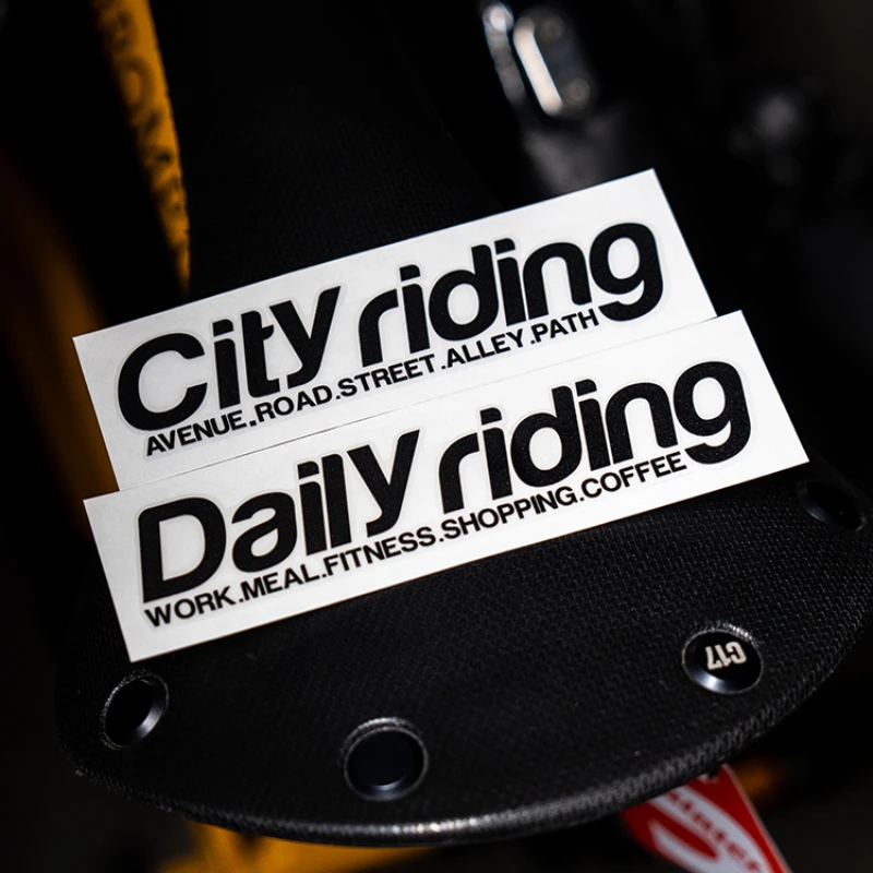 1pc Daily City Riding Bike Stickers Bike Frame Sticker MTB V