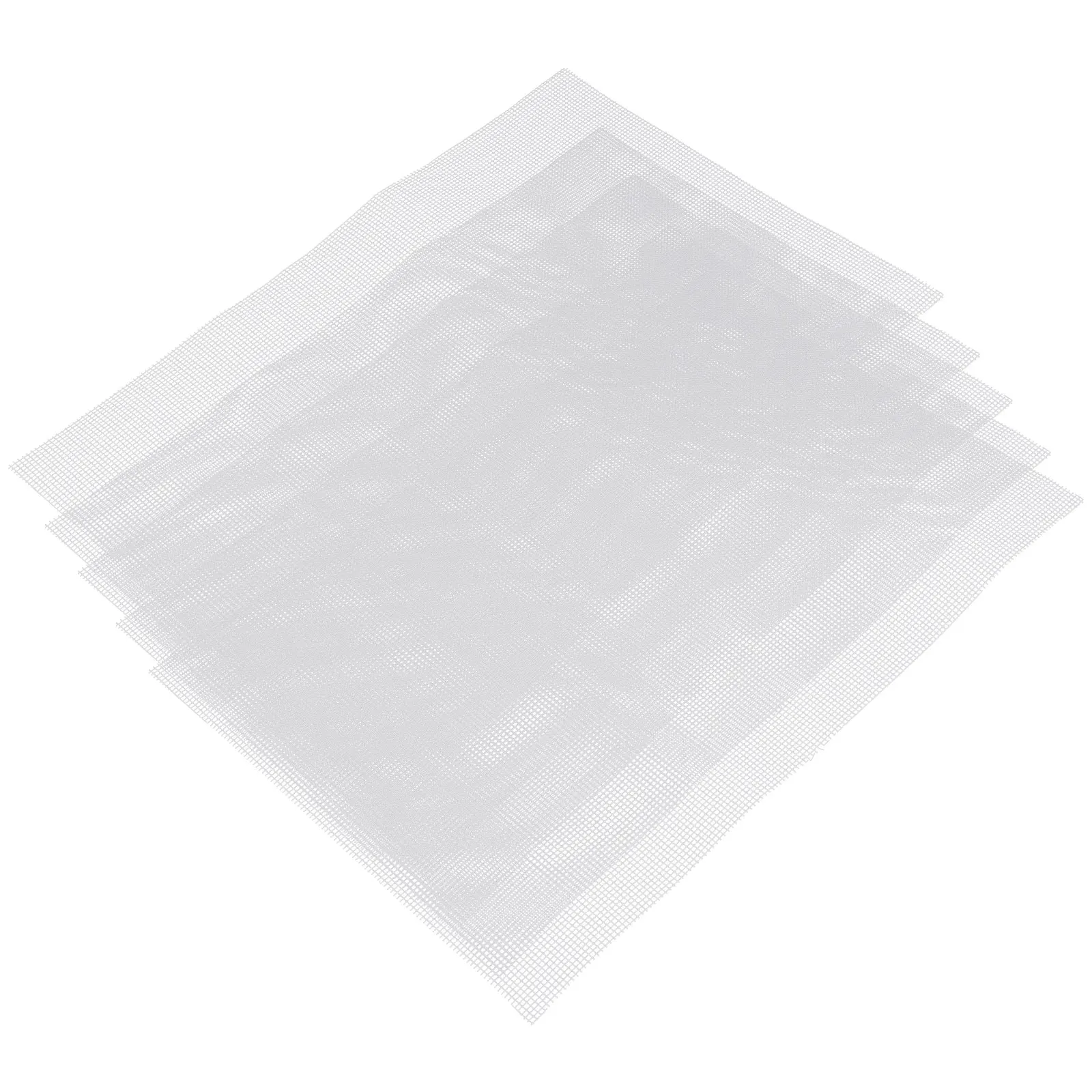 

5 Pieces 20x30cm White Flowerpot Mesh Pad Anti Leak Soil Breathable Plastic Grid for Planter Bottom Hole Drainage Mats Bonsai