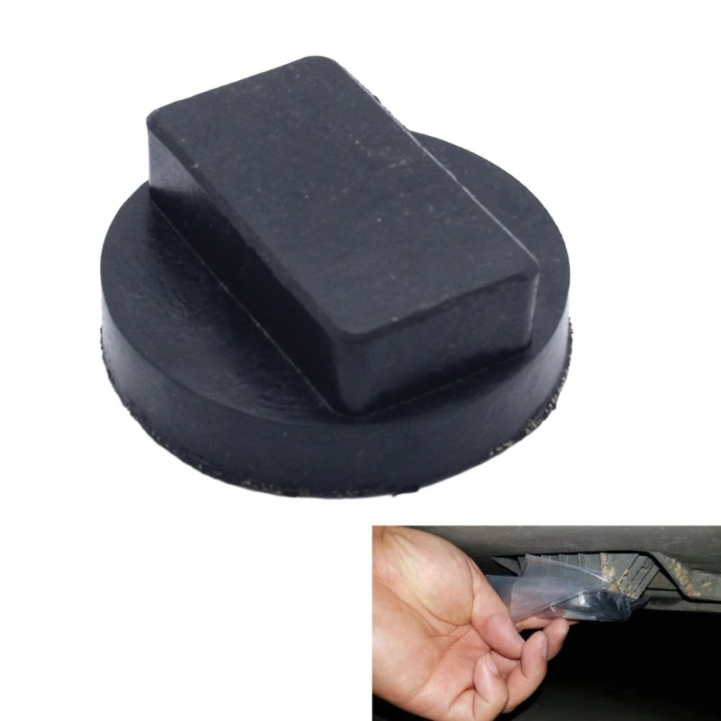 Universal Heavy Duty Rubber Jacking Pad Tool Anti Skid Jack Pad Adapter for Lifting Avoid Damage Durable Corrosion Resistant Pad